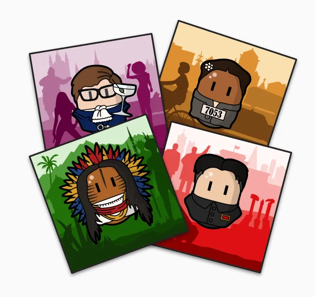 ebods collection showcasing multiple hand-drawn characters
