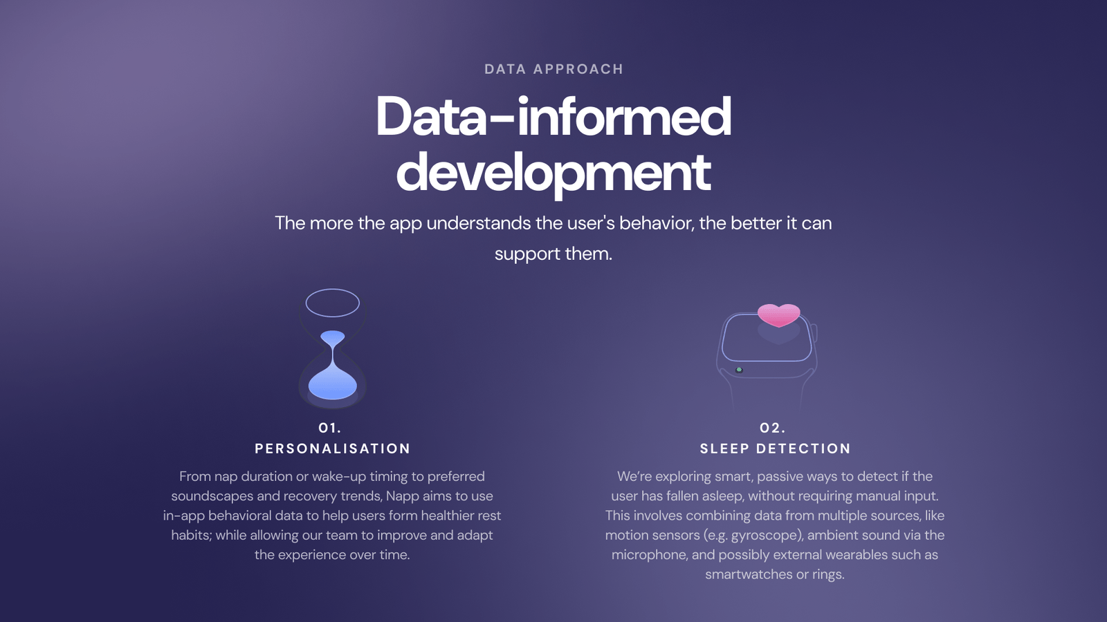 Data-informed development: Napp's personalisation and sleep-detection data approach
